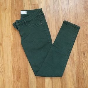 Abercrombie Green Jeggings